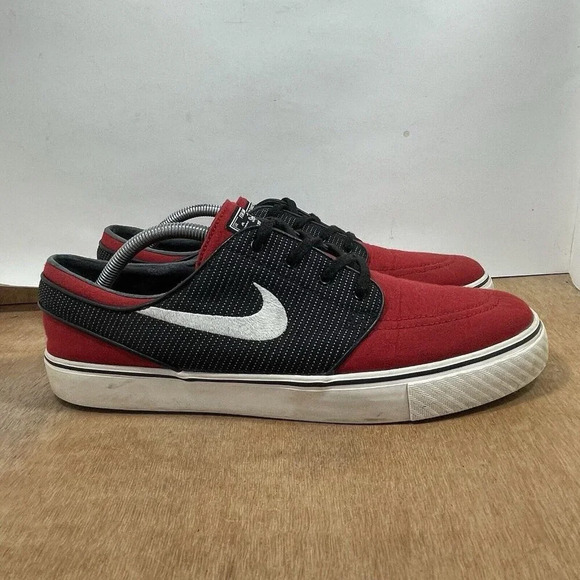 Nike SB Zoom Stefan Janoski Skate Shoes Mens 11.5 Red Black Low Top 615957-611 main image 9